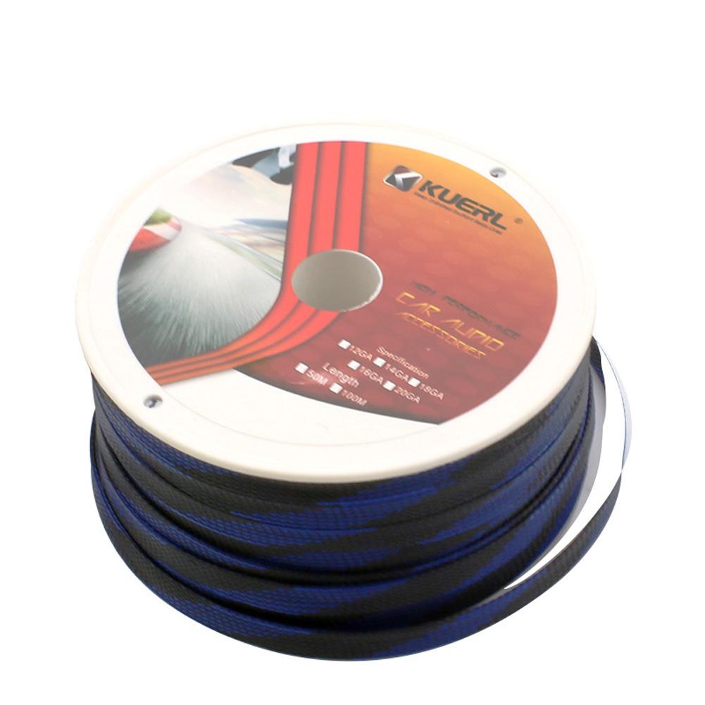 Dragonpad Car Audio Kabel Mouw Uitbreidbaar Draad Bescherming Huisdier Nylon Gevlochten Kous Kabels