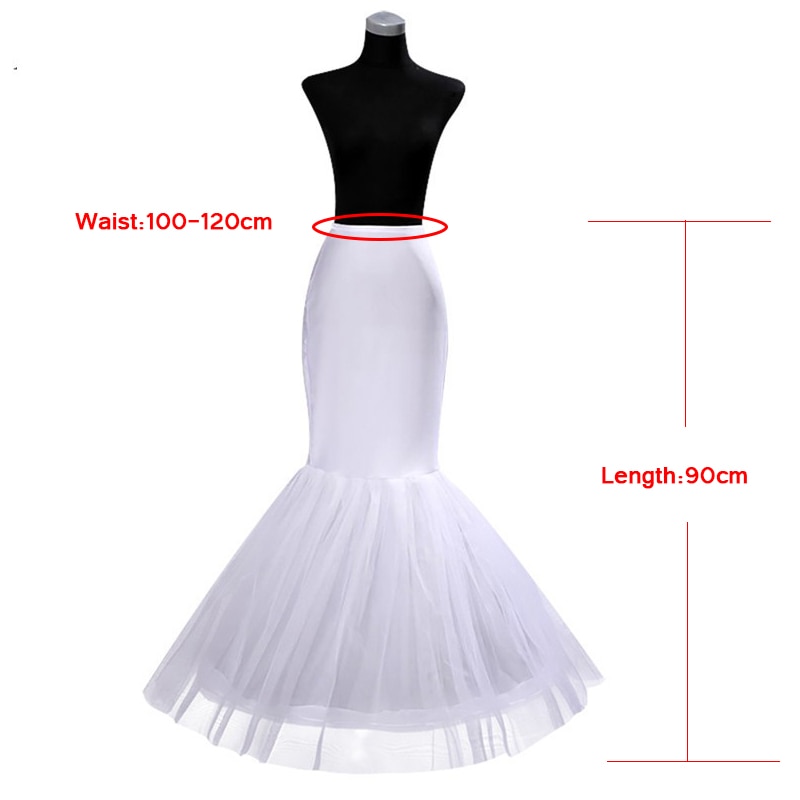 Enaguas de sirena con volantes, miriñaque de novia para vestidos de boda, accesorios de boda