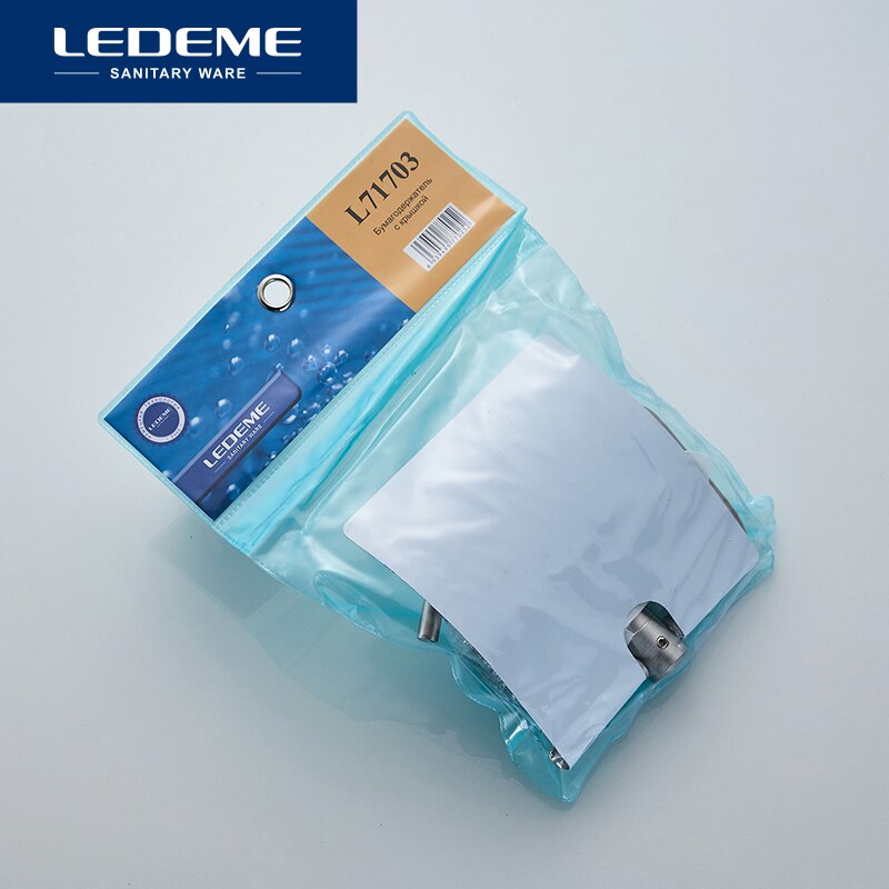 Ledeme Toiletpapier Rolhouder Wandmontage Cup Bad Accessoires Toiletpapier Stand Houder Waterdicht L71703
