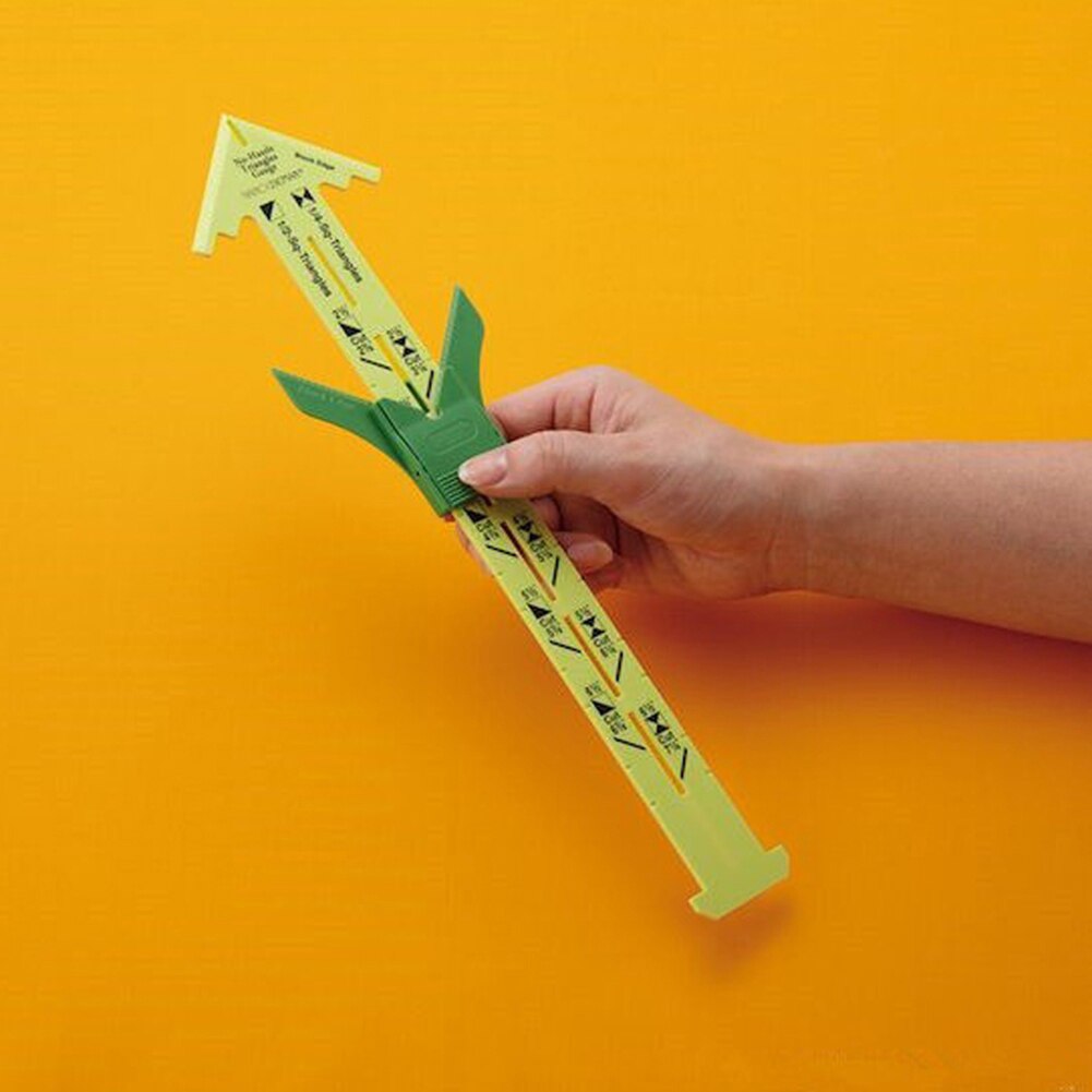 5-in-1 Plastic Sliding Gauge Sewing Splicing Ruler Clothes Tailor Measuring Tool