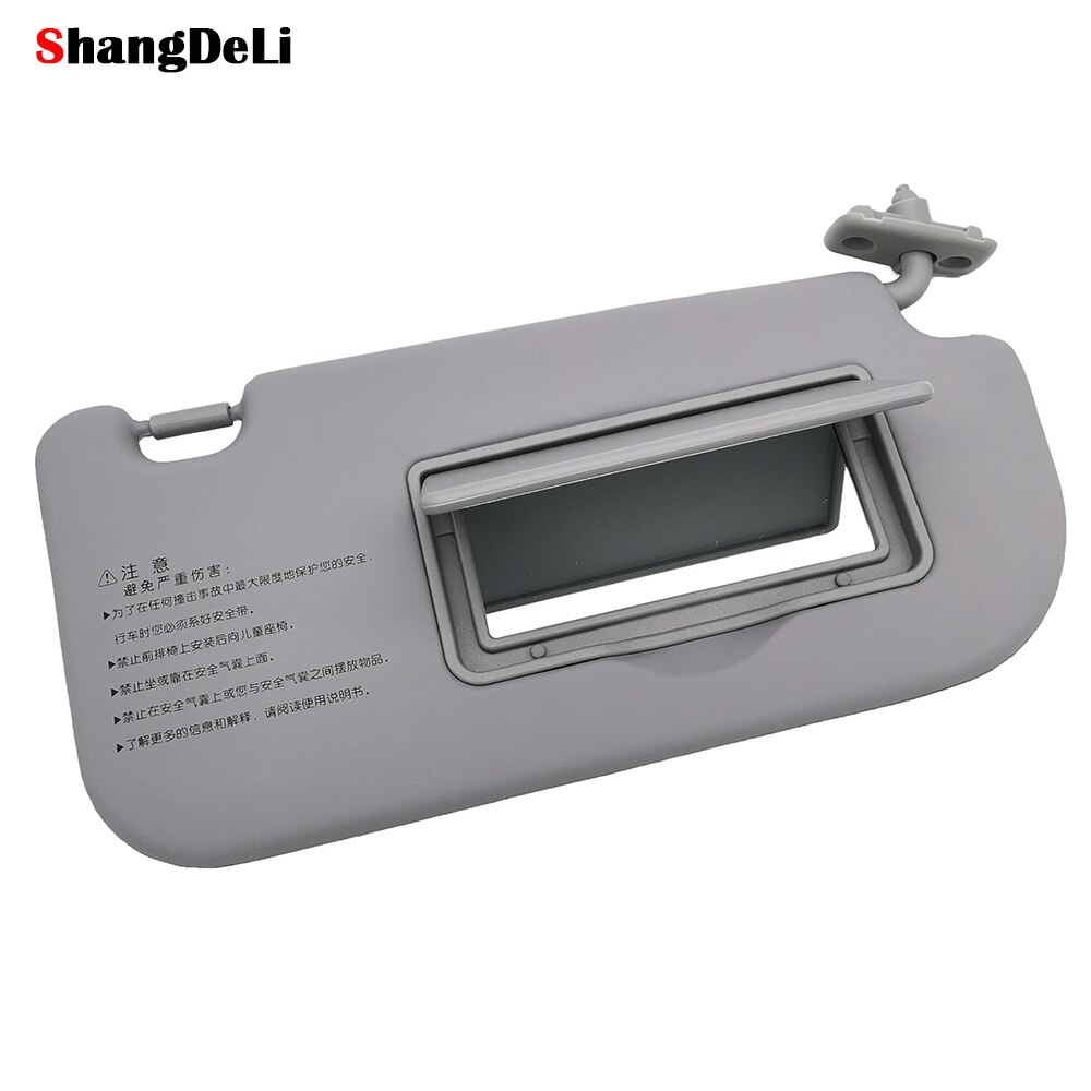 Dla Kia Sportage 2005 - 2010 wnętrza samochodu osłona przeciwsłoneczna prawa strona parasol przeciwsłoneczny osłona przeciwsłoneczna z lustrem automatyczny osłona przeciwsłoneczna szary kolor