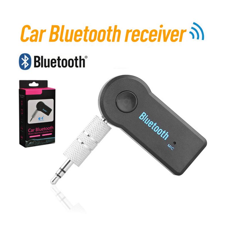 Bluetooth modtager aux 3.5mm jack bil trådløs adapter håndfri opkald bluetooth adapter bluetooth sender auto musik