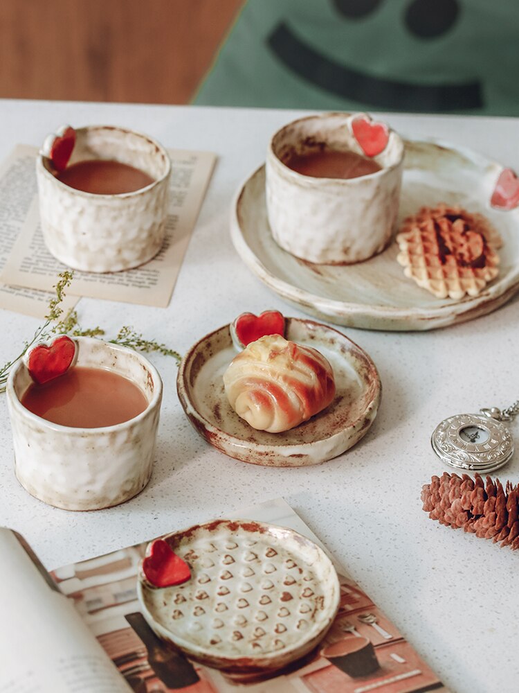 Lovely Ceramic Coffee Cup Retro Style 200ml Small Volume Original Mug