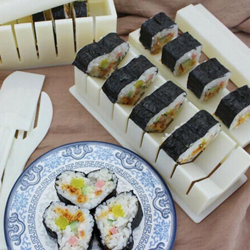 Multifunctionele Sushi Hulpmiddel Rijst Bal Maken Mold Sushi Set In Een Tien Apparaat