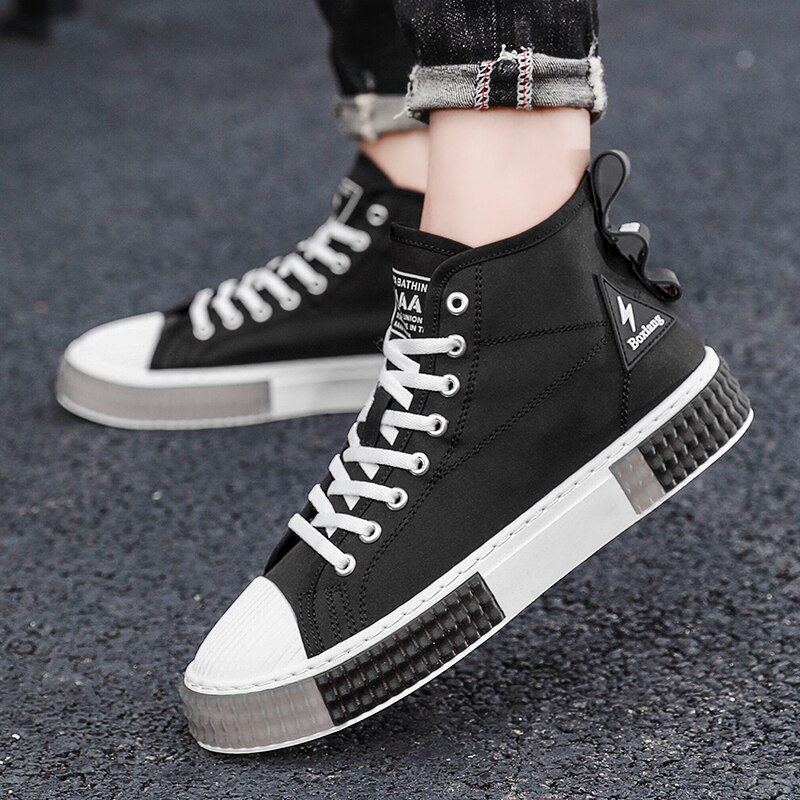 Merkki lenkkarit miesten korkeat vapaa-ajan kengät miehille tennarit trendi valoisat unisex kengät miesten trendi flats kengät zapatillas hombre