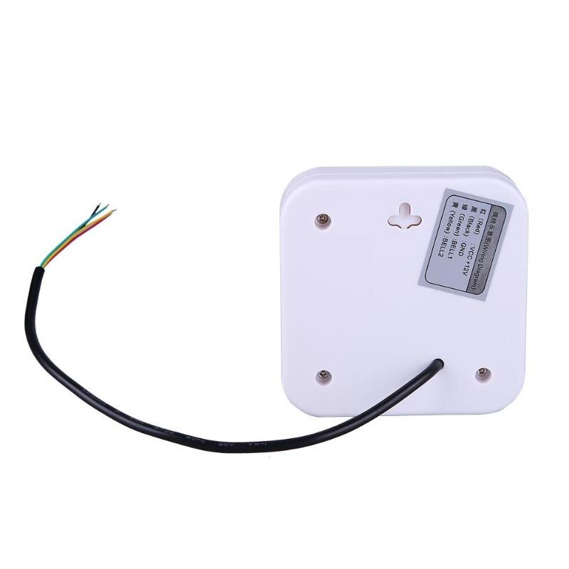 Timbre con cable de 12V , sistema de Control de acceso de 4 hilos, puerta exterior de Hotel para el hogar, herrajes para puerta con timbre, mejora del hogar