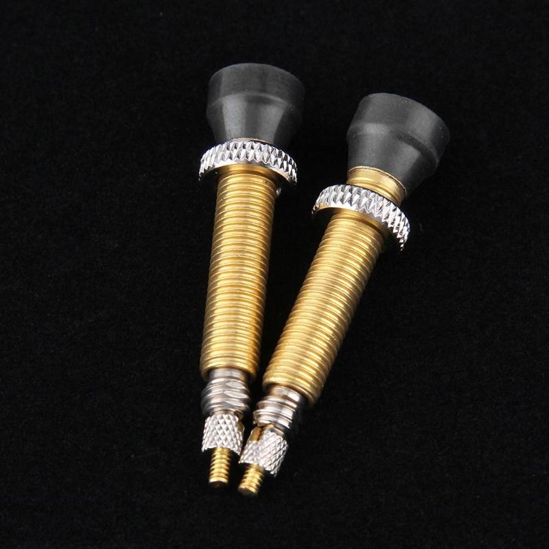 1 Paar Mtb Weg Mountainbike Fiets Messing Tubeless Presta Ventiel Fiets Tubeless Ventiel Fiets Tyre Accessoires Met Tool