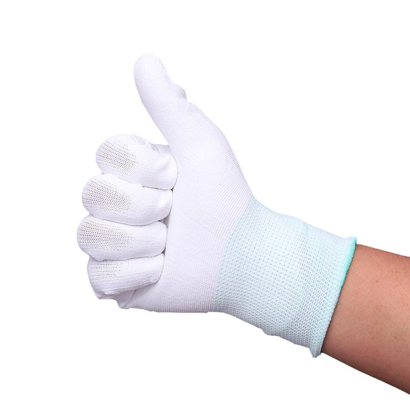 12 Paar Antistatische Handschoenen Elektronische Handschoenen Anti-Statische Stofvrij Dunne Gedeelte Gebreide Handschoenen Dragen Beschermende Beschermende Handschoenen