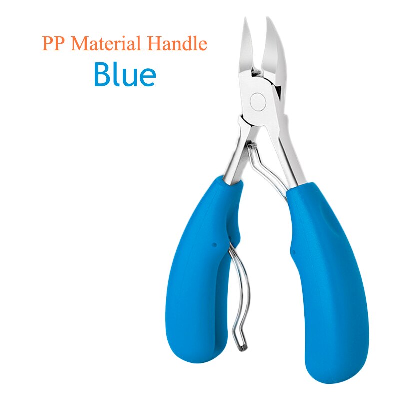 Nail Cuticle Scissors Fingernail&amp;Toenail Nail Clippers Toenails Nippers Dead Skin Remover Manicure Tool Pedicure Trimming E0002A: E0002A-03 PP Blue