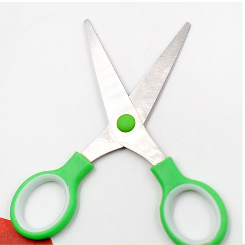 JTSIP Cute Scissors Kids DIY Stationery Decorative Craft Scissors Safety Round Tip Plastic Scissors Cutting Paper Knives Tools