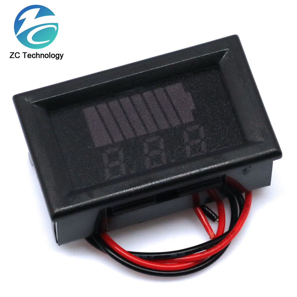 Auto Batterie Ladezustand Anzeige 12V-60V Lithium-Batterie Kapazität Meter Tester Anzeige LED-Tester Voltmeter