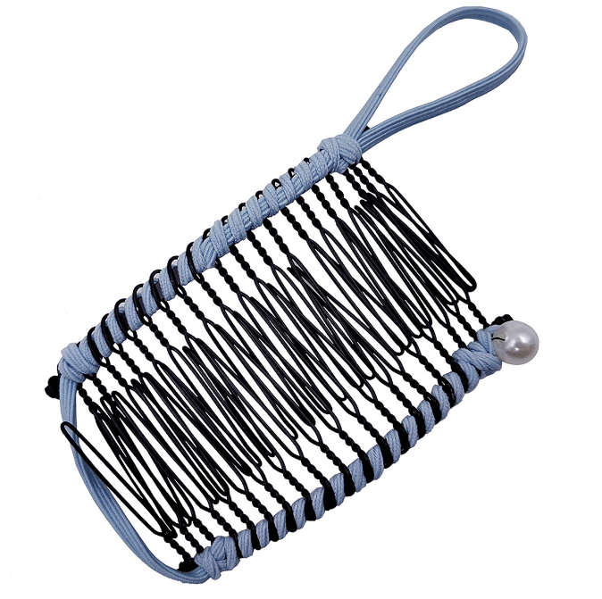 20/30 Zahn Banane Haarspange für dickes lockiges schweres Haar Kämme Vintage Bar Verschluss Haarnadeln Modellierungswerkzeuge Haarschmuck: Himmel Blau