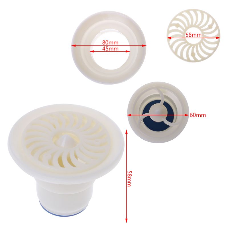 Drain de plancher Déodorant Vanne résistant aux Odeurs Bouchon Pour Canalisation Catcher Filtre G32C