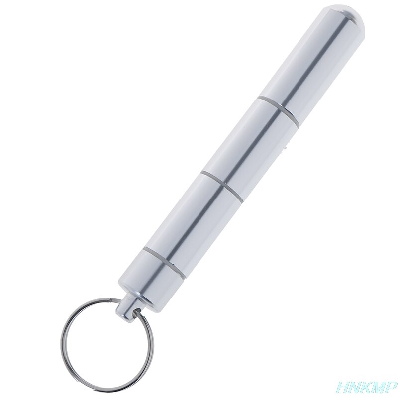 Outdoor Aluminum Pill Case Keychain Pocket Pill Holder Container Delicate Seal Medicine Organizer Box Waterproof Capsule Shape