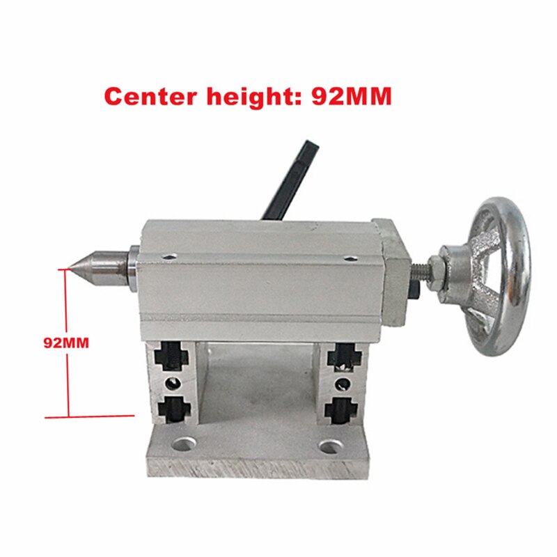 CNC Rotary 4th Axis Activity Tailstock Center height 70MM 92MM for Rotary Axis CNC Router Engraver Milling Machine: Center height 92MM