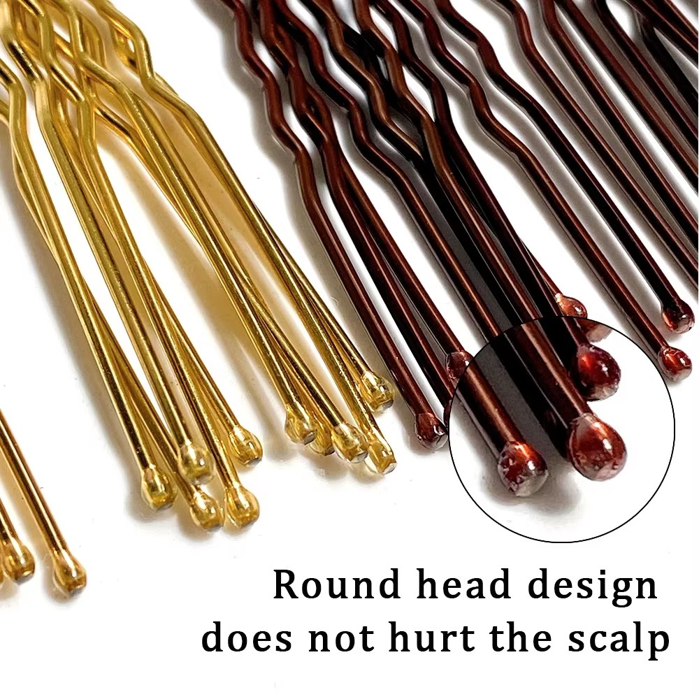 50 Pieces U-Pin Hairpin Simple Black Hairpin, No P... – Grandado