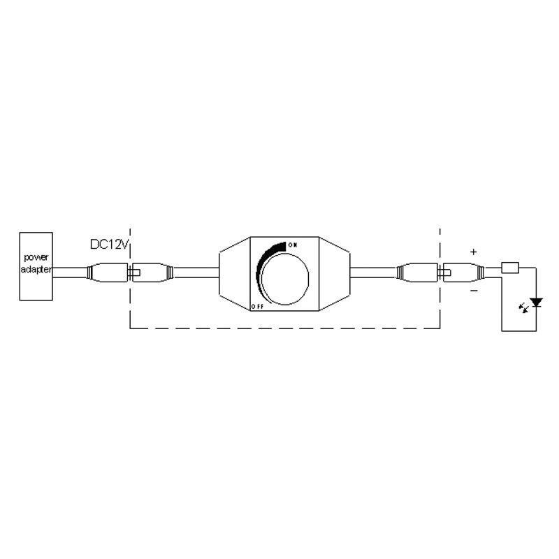 20pcs DC12V - 24V LED Dimmer Switch Brightness Adjustable Controller For Single Color LED Lamp 5050 3528 5630 Strip Light