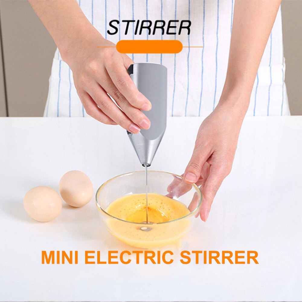 Electric Milk Frother Kitchen Drink Foamer Whisk Mixer Stirrer Coffee Cappuccino Creamer Whisk Frothy Blend Whisker Egg Beater