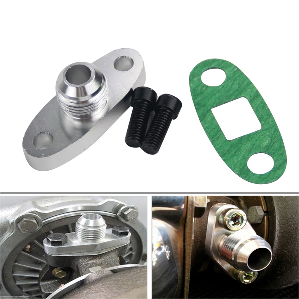 Turbo alimentación de aceite 10AN brida de salida de drenaje T3 T4 T04 T03 10 un adaptador