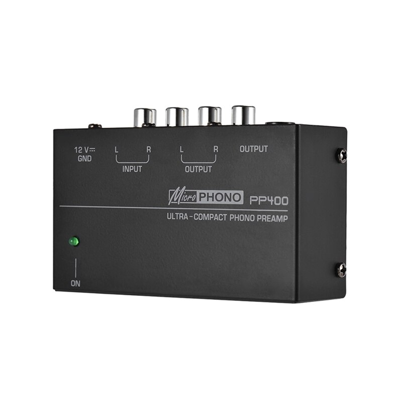 Ultra-Compact Phono Preamplifier - RCA & 1/4 Inch TRS Interfaces - EU Plug