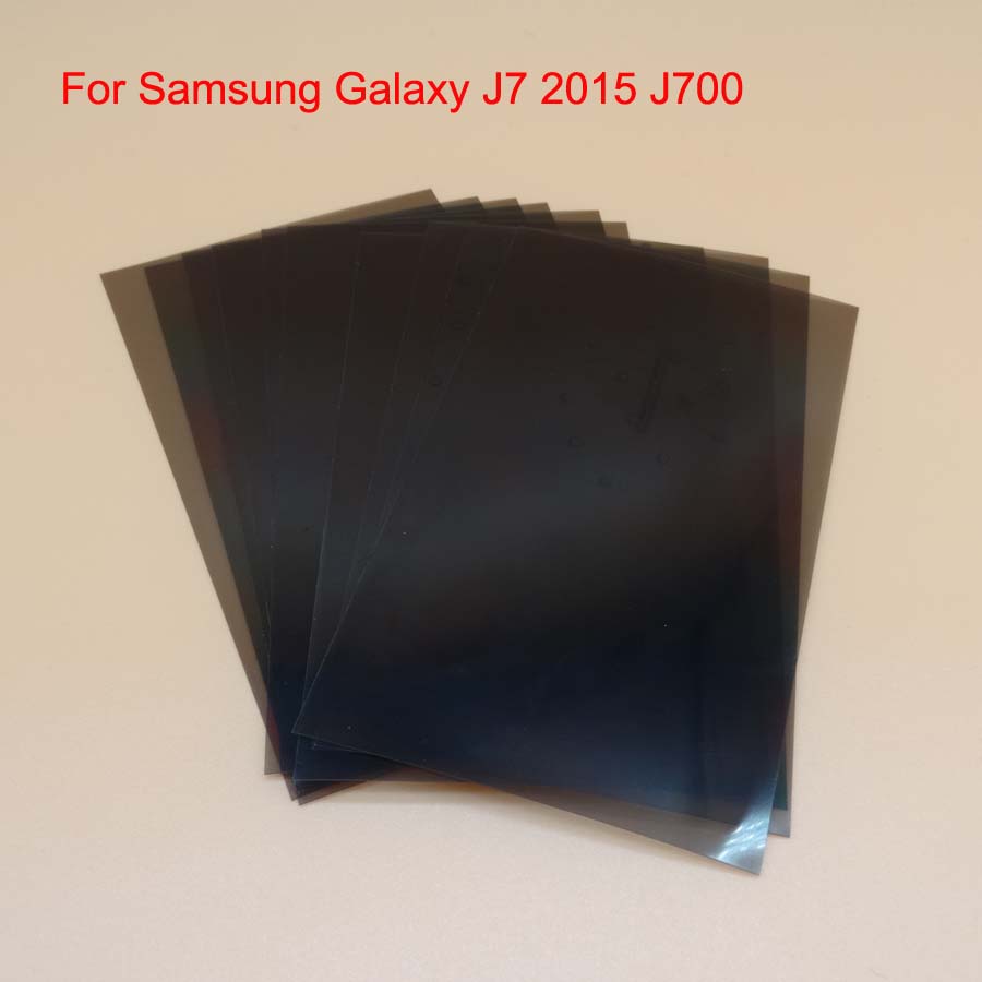 10 Stks/partij Lcd Polarisator Gepolariseerd Licht Film Voor Samsung Galaxy J7 J700 J700F J700H J700M