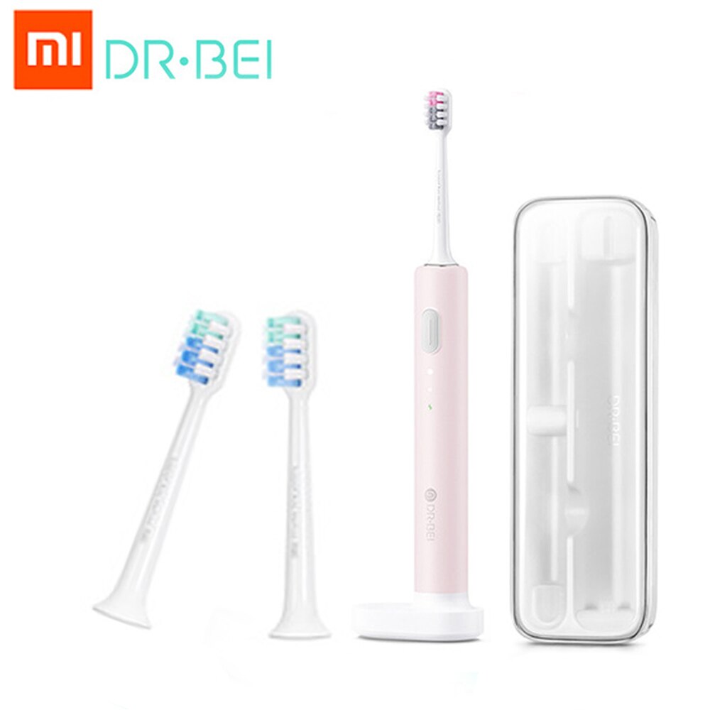 DR·BEI Ultrasonic Electric Toothbrush C1 USB Rechargeable Adult Waterproof Ultrasonic Automatic 3 Modes with Travel Case