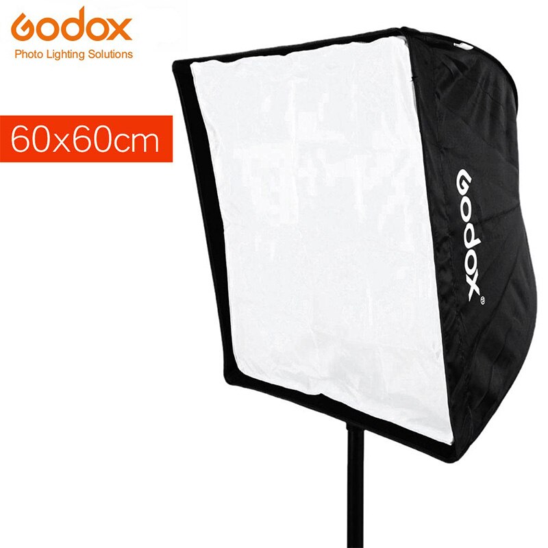 Godox Draagbare 60X60Cm/24 * 24in Fotostudio Paraplu Softbox Reflector Voor Flash Speedlight