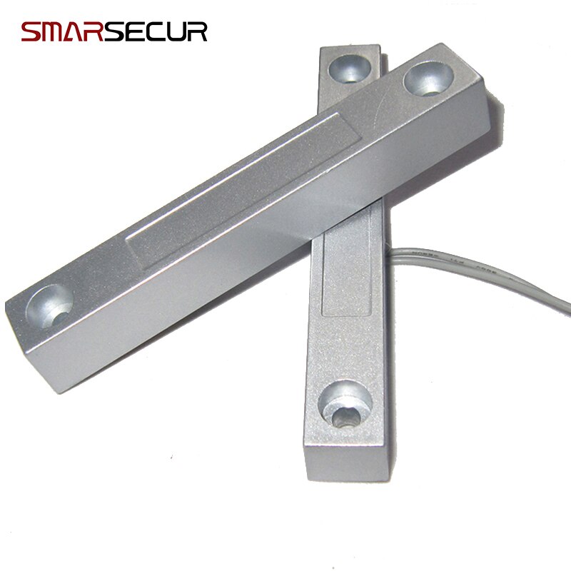 For wired alarm system NC Normally Close Home Alarm System Surface Mounted Wired Metal Iron Gate Magnetic Contact Switch MC-58