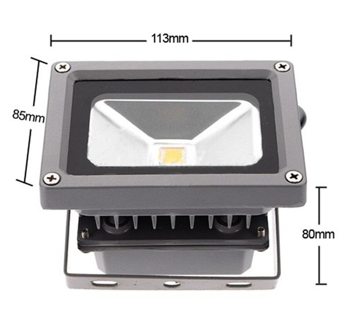 mangler  dc 12v flomlys 10w ledet smd 1000lm søkelyset lampe energisparende aluminium få øye på lys vanntett  ip65 varm hvit