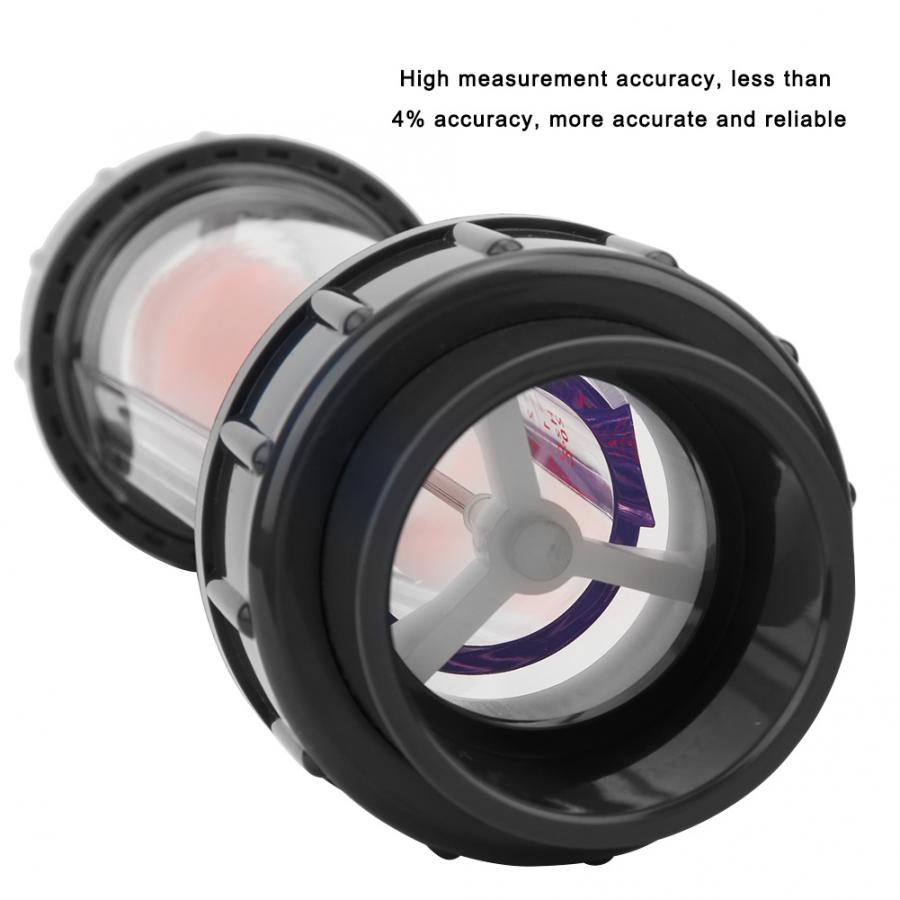 Medidor de flujo de LZS-15D 1-10m3/H tubo de plástico rotámetro de agua líquida instrumentos de medición de flujo de alta precisión medidor de prueba de agua