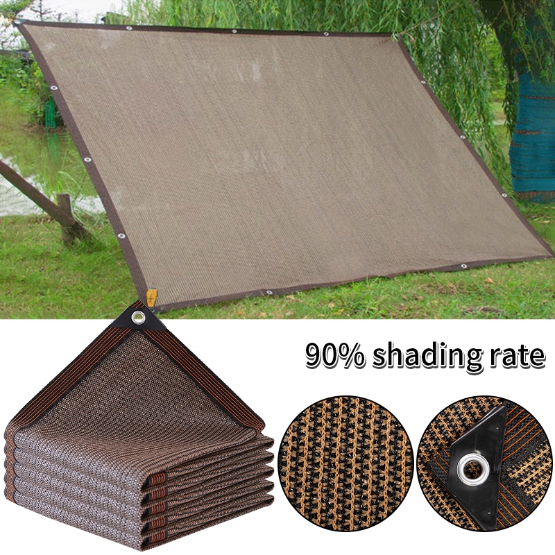 Red parasol de malla para sombra al aire libre, protección UV, toldo para terraza, sombrilla de jardín, tela para balcón, vela para sombra de sol, toldo para terraza