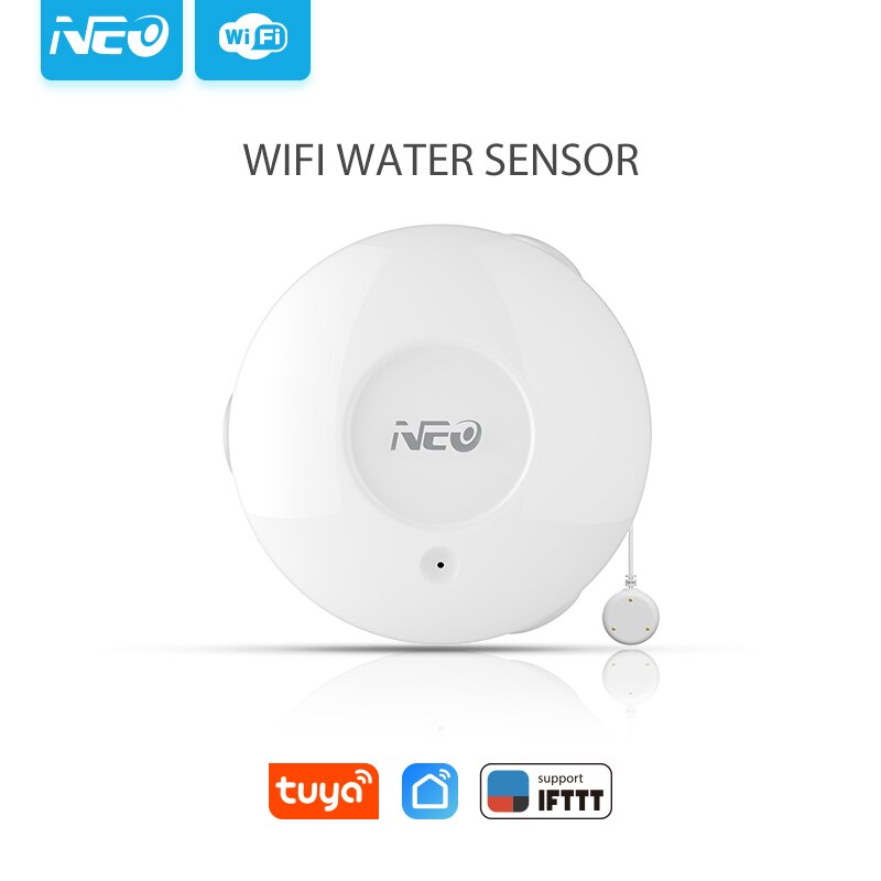 NEO NAS-WS02W WiFi Smart Water Sensor/Flood Sensor Home Automation Alarm System Motion Alarm