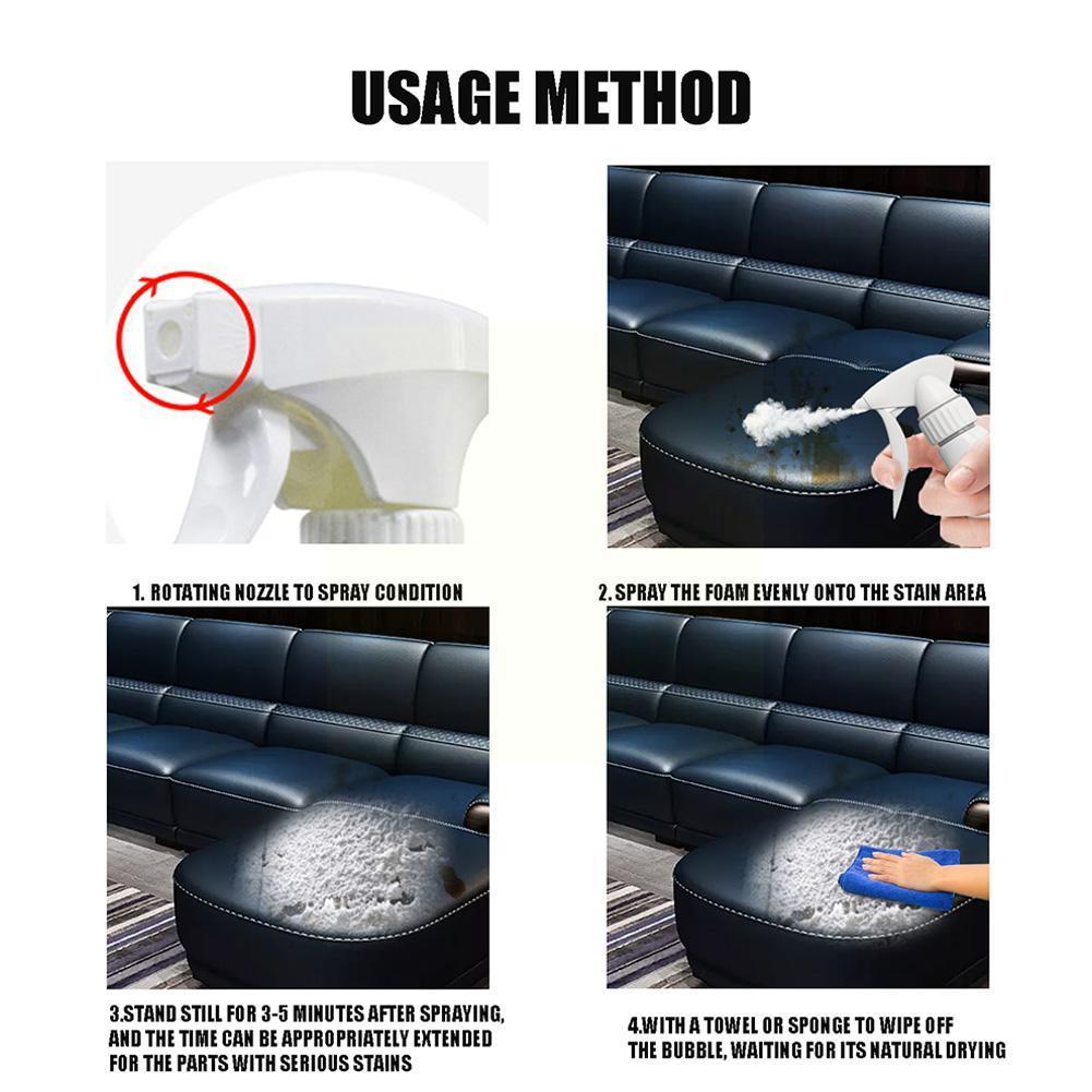 60ml/120ml Multi-purpose Foam Cleaner Bubble Cleaner Home Home Remover Cleaning Stains Cleaner Dust Sofa Leather D5r5