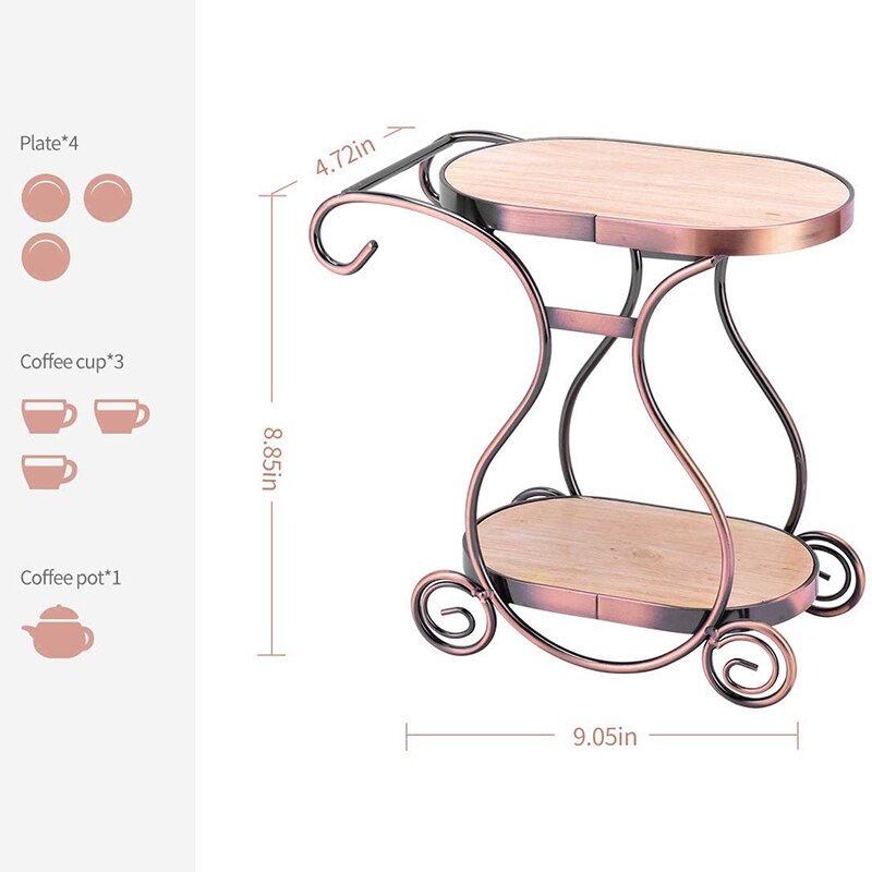 Coffee Mug Holder,Teacup Storage Rack,Drying Display Rack,Coffee Bar Accessory Coffee Cup Holder with 2 Hooks Coffee Cup