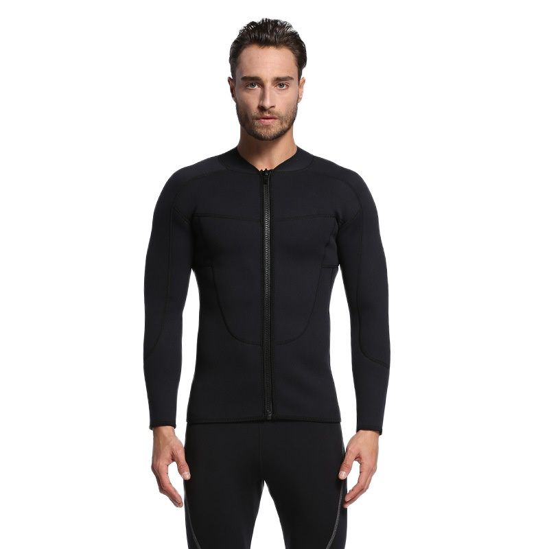 Nueva chaqueta de buceo de neopreno de 3mm, traje de buceo cálido, traje de baño de buceo, surf y protección contra el frío