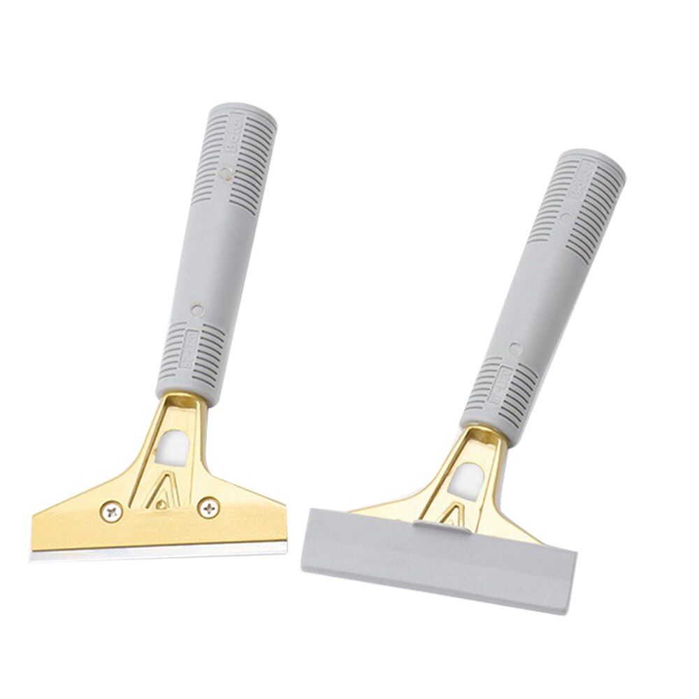 Scraper Knife Metal Putty Knife Wall Plaster Knife Hand Tool Plastic Handle Scraper Blade with Non-slip Handle + 10 Screw Kit