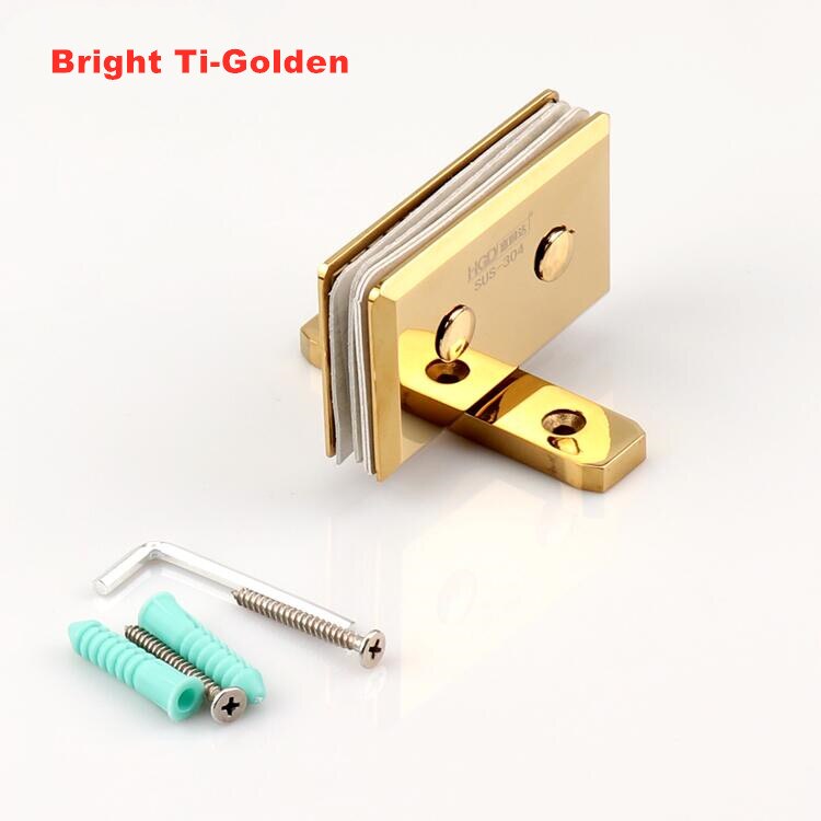 304 edelstahl 360 grad glas drehtür scharnier glas up und unten rotierenden scharnier schiebetür welle scharnier (XYGL-25): Bright Ti golden