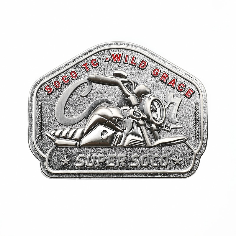 Original Super Soco Metal Badge