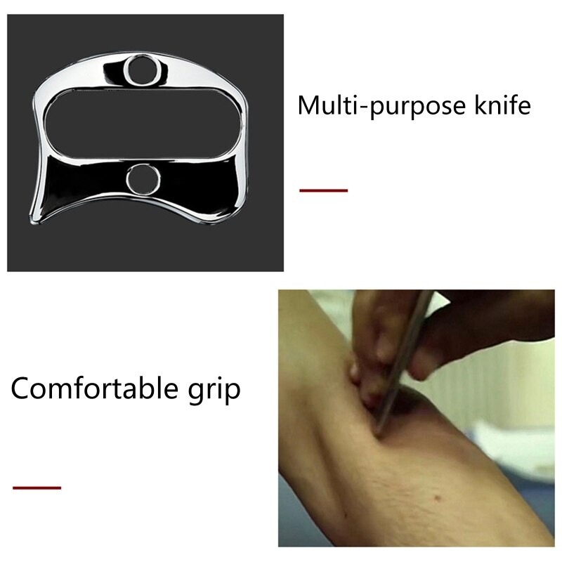 Handed Stainless Steel Scraping Board Body Scrapper Plate for Release Pain Relief Guasha Tool