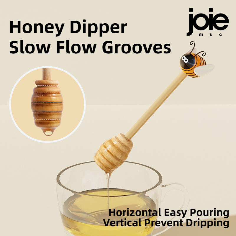 Joie Ceramic Beehive Honey Pot And Wooden Dipper Honey Jar With Lid Honey Stir Bar For Honey Jar Supplies Kitchen Accessories