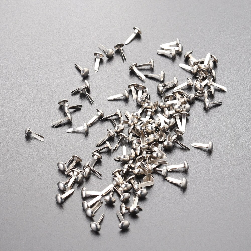 100 Pcs Mini Brads Diverse Kleuren Ronde Brad Pastel Brads Voor Scrapbooking Ambachten Maken Stempelen En Diy-8x20mm