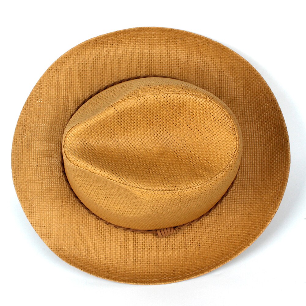 Schipper Stro Zonnehoed Wome Mannen Brede Rand Panama Hoed Zomer Strand Sunbonnet Hoed Met Mode Band Maat 58cm