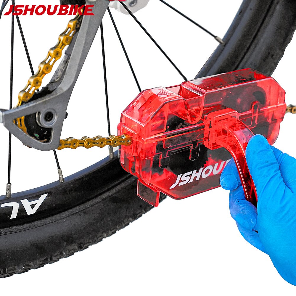 Jshoubike Chain Cleaner Mountain Fietsen Cleaning Kit Draagbare Fiets Chain Cleaner Fiets Borstels Scrubber Wash Tool Accessoires