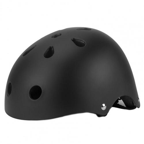 Casque de vélo vtt rond pour enfants/adultes, accessoire de Sport, taille de tête réglable, pour vélo de route en montagne: Black