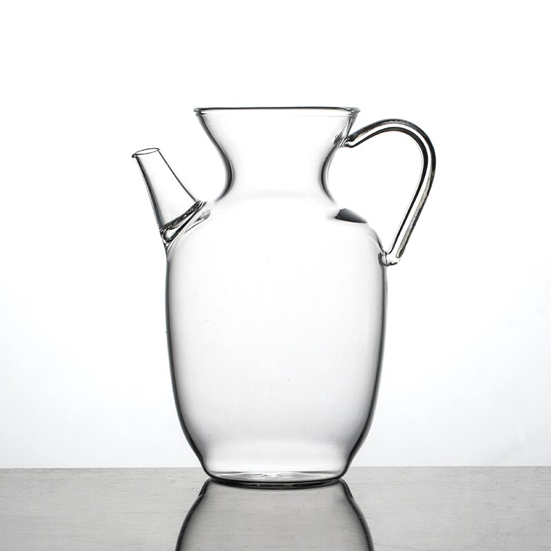 WIZAMONY-TETERA de té verde de vidrio, resistente a altas temperaturas, maceta de estilo japonés, soporte, trompeta, Song pot, taza de feria: pot