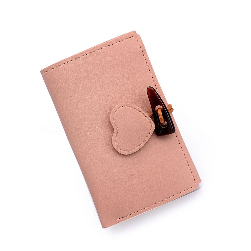 Meisje hart nul portemonnee meisje mini lief meisje lang klein fris dames portemonnee: Roze