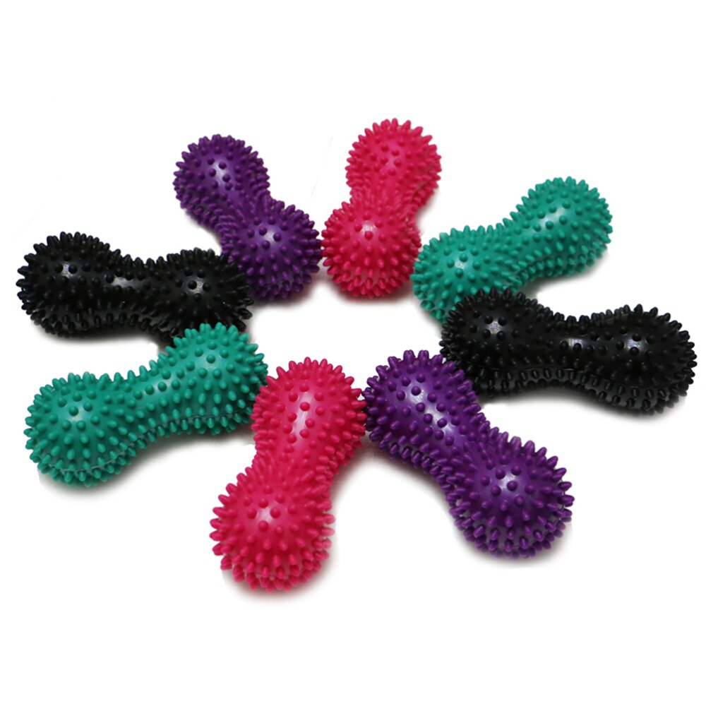 Foot Massage Roller Peanut Double Lacrosse Spiky Ball Myofascial Balls for Plantar Fasciitis Mobility Back Foot Arch Pain Relief