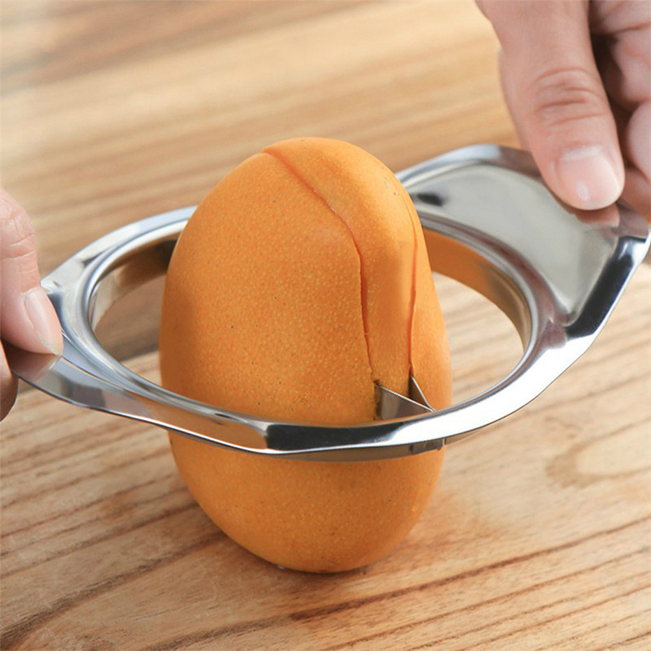 Mango Cutter Kitchen Gadgets Stainless Fruit Core Seed Remover Chopper Mango Cutter Pitter Kitchen Tool Kitchen Accessories