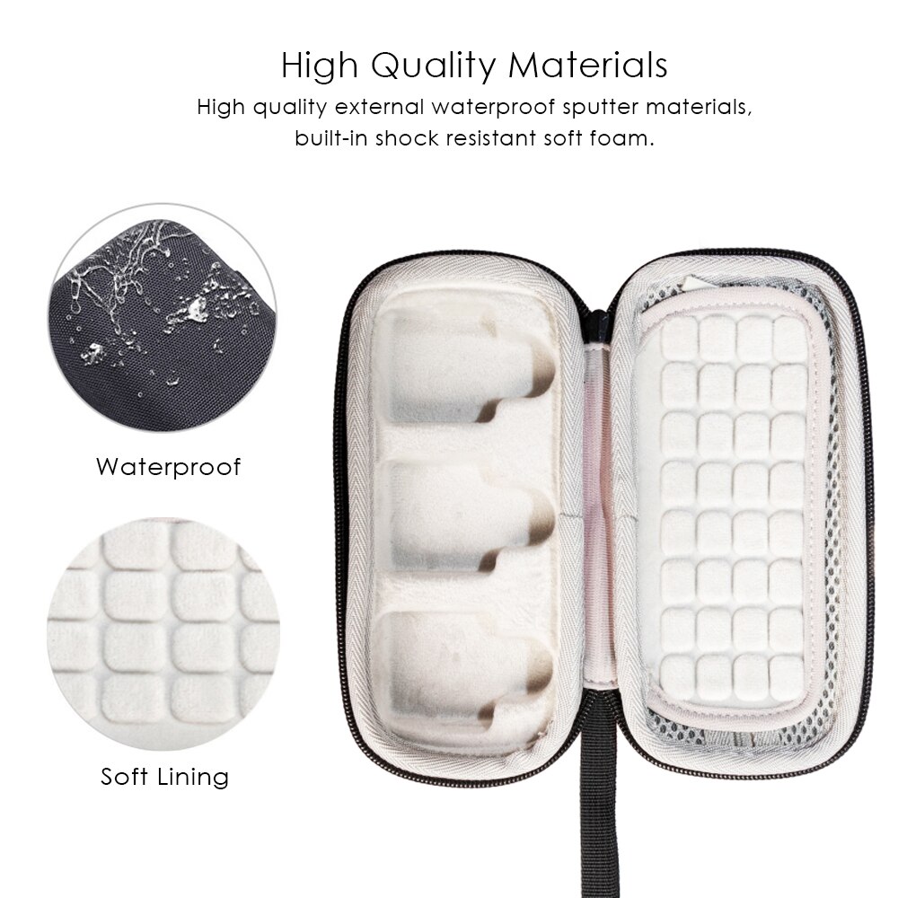 Draagbare Harde Eva Reizen Schokbestendig Beschermende Organisator Storage Case Cover Voor Rode Draadloze Gaan Ii/Go 2 Draadloze Microfoon