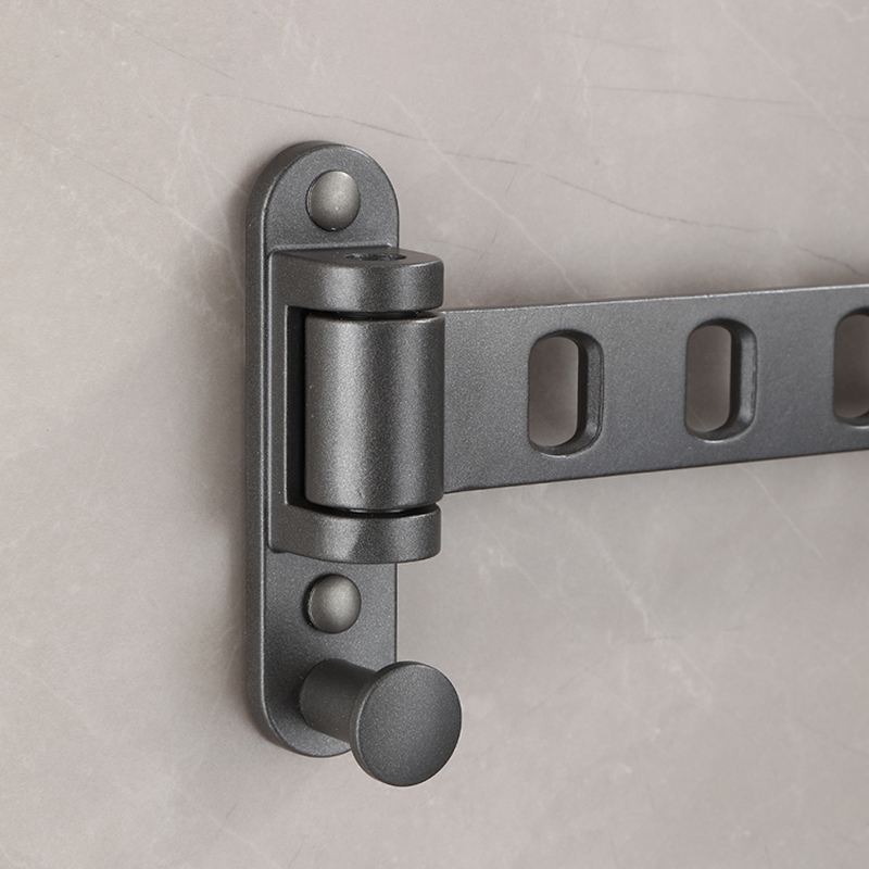 Opvouwbaar Kledingrek Droogkleding Hanger Wand Gemonteerd Droogrek Aluminium Kleding Organisatie Wb3028